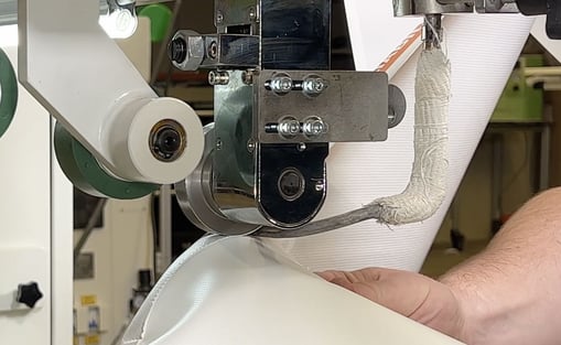 soldadura de tecidos por ar quente 